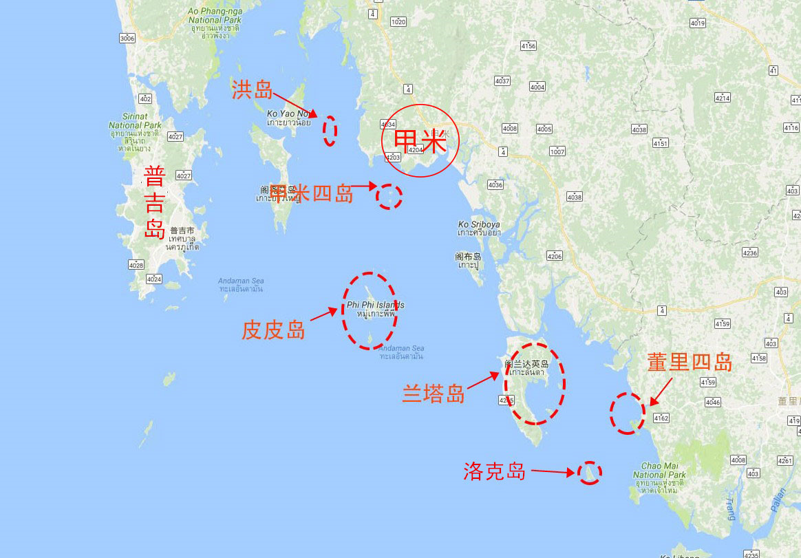 人少景美的泰国洛克岛,来了就不想走的地方! 1、地理位置.jpg