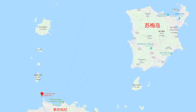 从曼谷去苏梅岛旅游有哪些交通方式? 图:苏梅岛地理位置.png