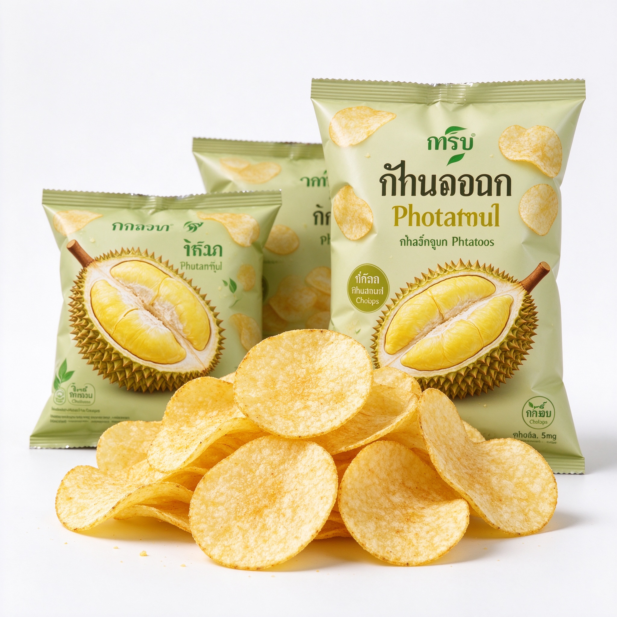 泰国榴莲味薯片：榴莲控必试 重口味薯片