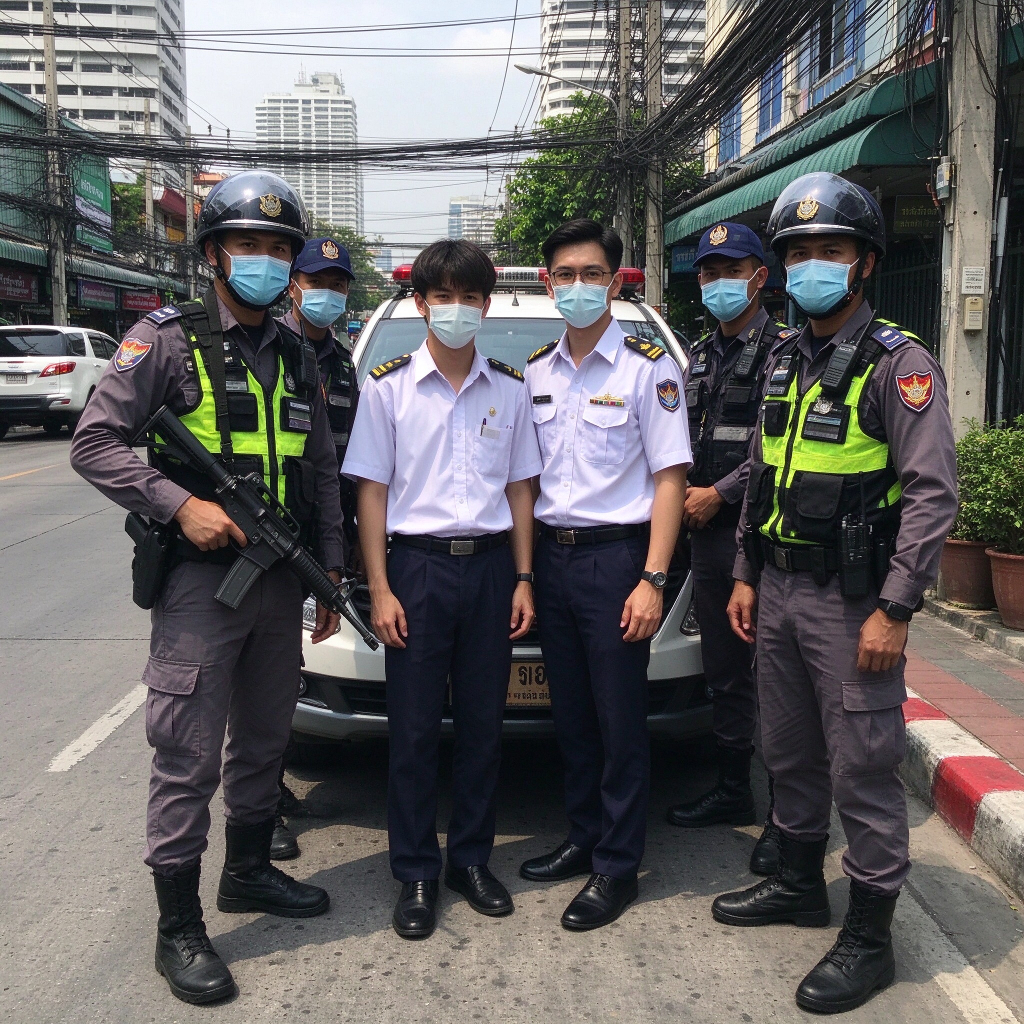 泰国警方解救被电话骗子 学生获救
