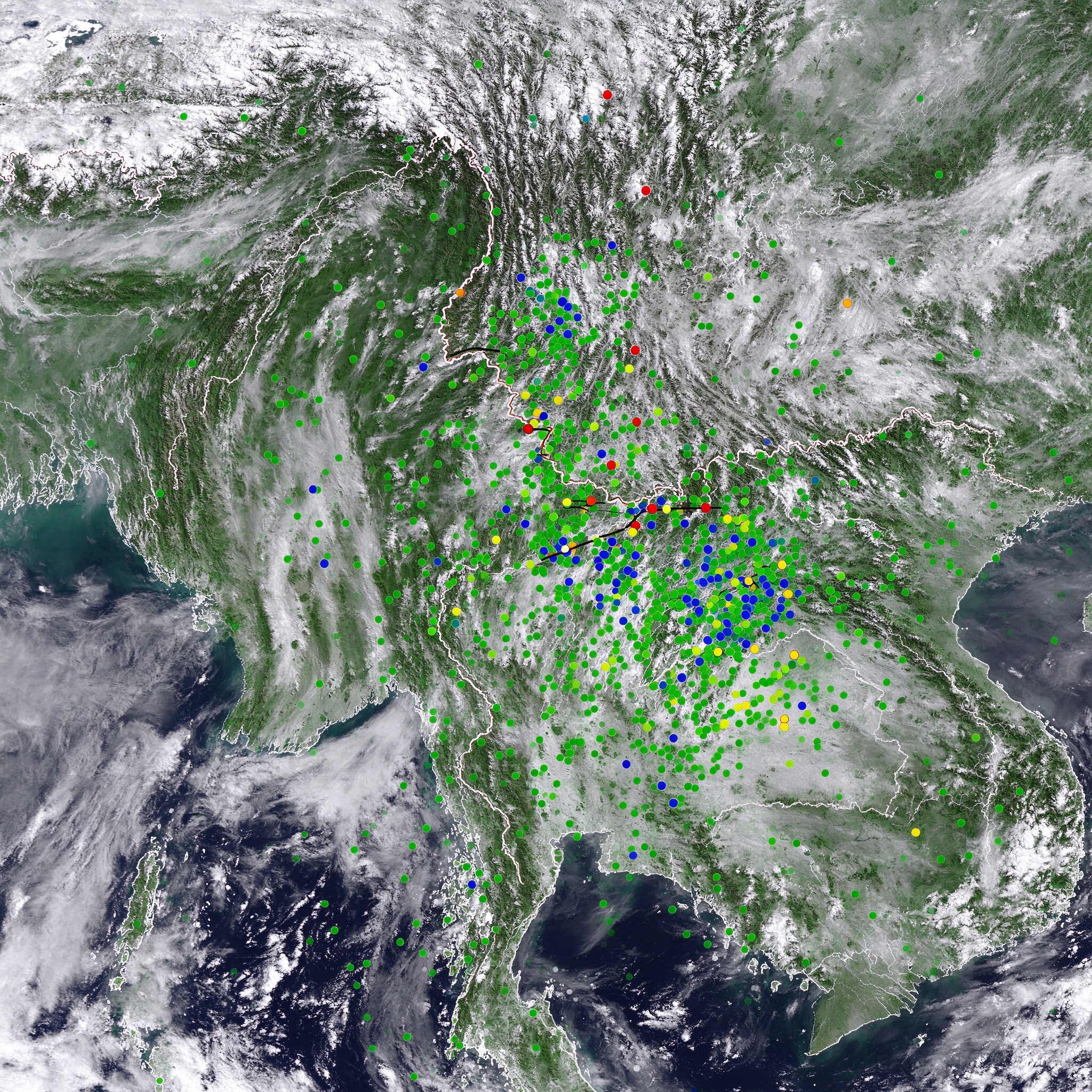 泰国14府持续暴雨 曼谷多云有雨 缅甸地震