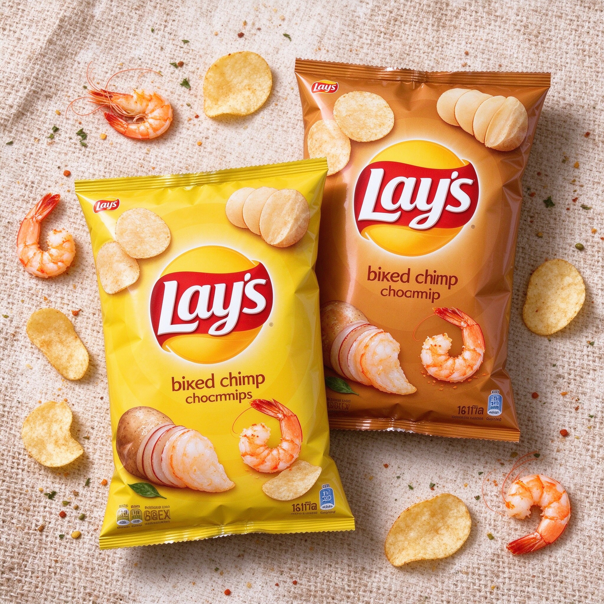 Lay烤虾海鲜薯片：泰国海鲜味 虾香浓郁