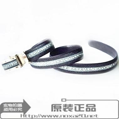 泰国ROTA男士珍珠鱼皮自动扣腰带