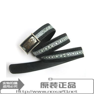 泰国男士珍珠鱼腰带珍珠鱼排珠皮带