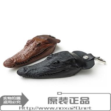 泰国鳄鱼皮饰品 招财 僻邪 鳄鱼头钥匙扣挂件