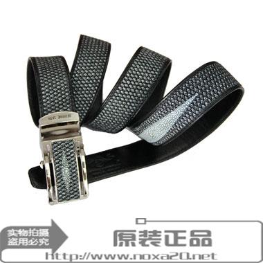  正宗泰国皮具商城 男士珍珠鱼皮带 彩色腰带